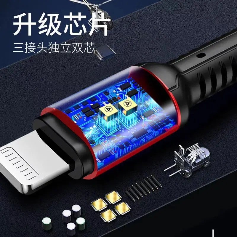 Bluejw 3-in-1 Car Charger: 3.1A Dual USB Car Adapter with Mobile Data Cable & Cigarette Lighter Socket, 12-24V Automobile Charger - Image 5